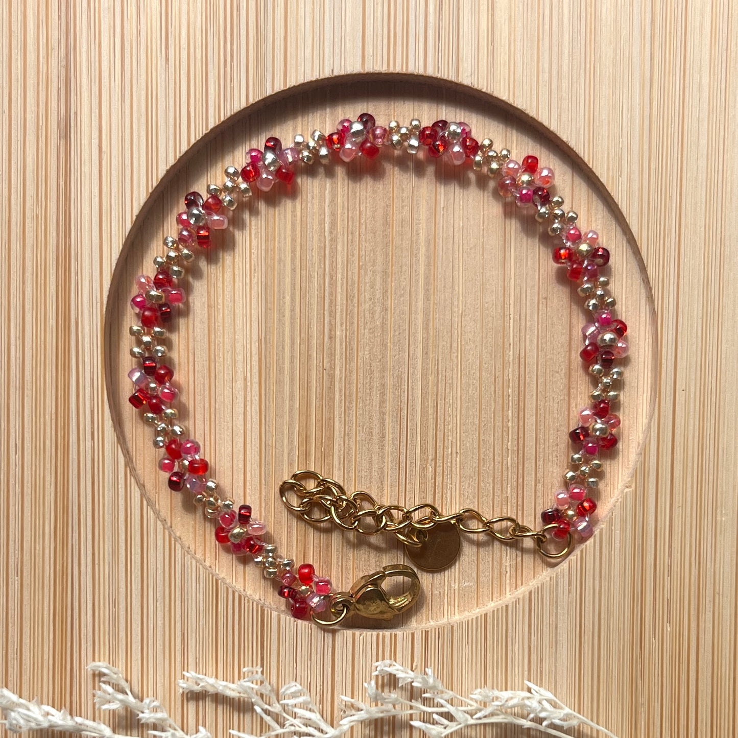 Bracelet fleurs entrelacées  🌸